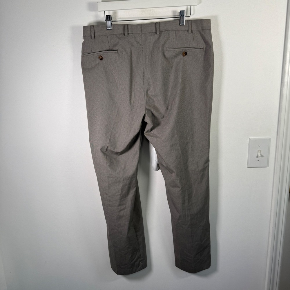 Lauren Ralph Lauren Dress Pants Trousers Grey Micro Check Office Mens 36W x 30L - Picture 4 of 10